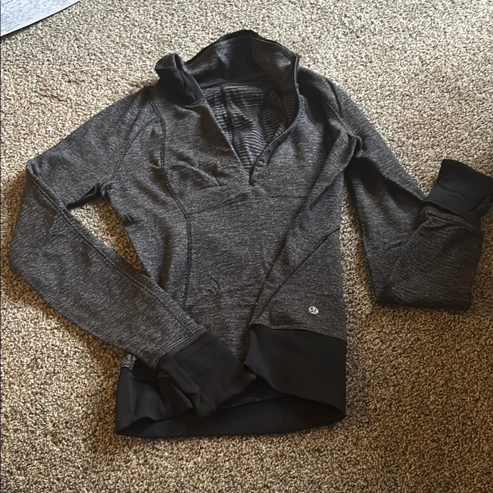 Lululemon athletica wear- wool blend layering half zip